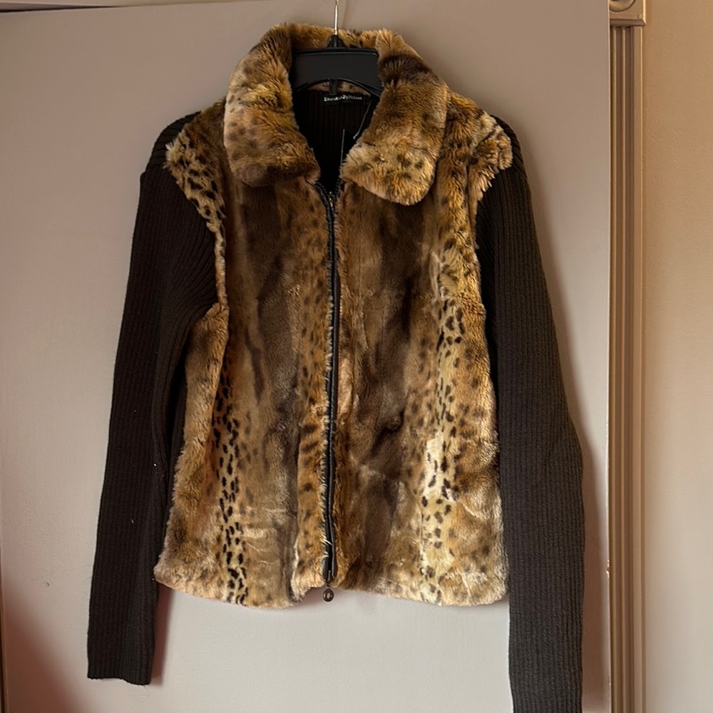 Brown Faux Fur Jacket
